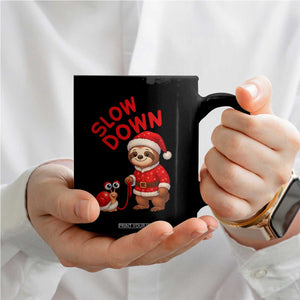 Funny Sloth Snail Christmas Coffee Mug Slow Down Xmas TS14 Print Your Wear