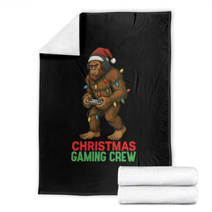 Funny Bigfoot Gamer Christmas Throw Blanket TS14 Black Print Your Wear
