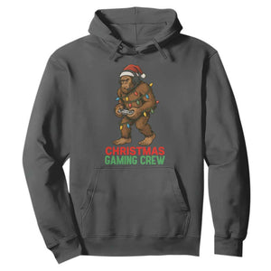 Funny Bigfoot Gamer Christmas Hoodie TS14 Dark Heather Print Your Wear