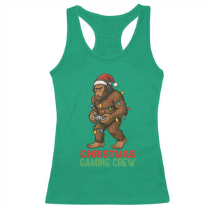 Funny Bigfoot Gamer Christmas Racerback Tank Top TS14 Irish Green Print Your Wear