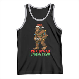 Funny Bigfoot Gamer Christmas Tank Top TS14 Black Athletic Heather Print Your Wear