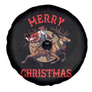 Black Santa Claus Spare Tire Cover African American Cowboy Christmas - Print Your Wear