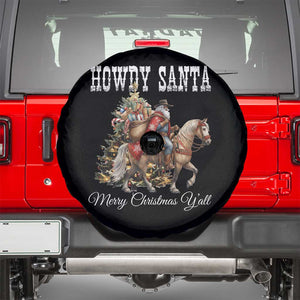 Black Santa Christmas Spare Tire Cover African American Western Cowboy - Print Your Wear