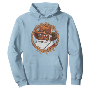 Black Santa Christmas Hoodie Big Nick Energy TS14 Light Blue Print Your Wear