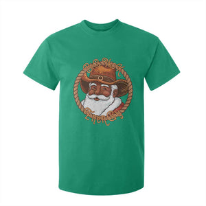 Black Santa Christmas T Shirt For Kid Big Nick Energy TS14 Irish Green Print Your Wear