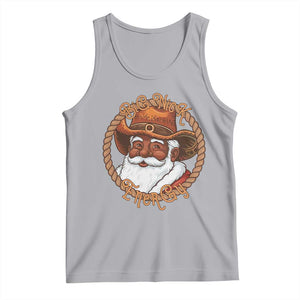 Black Santa Christmas Tank Top Big Nick Energy TS14 Athletic Heather Print Your Wear