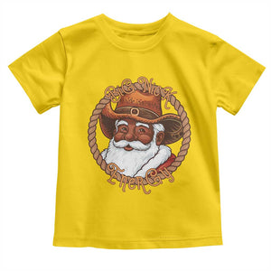 Black Santa Christmas Toddler T Shirt Big Nick Energy TS14 Daisy Print Your Wear