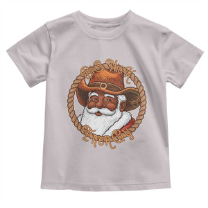Black Santa Christmas Toddler T Shirt Big Nick Energy TS14 Ice Gray Print Your Wear