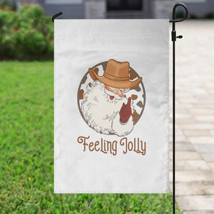 Black Cowboy Santa Christmas Garden Flag Feeling Jolly TS14 Print Your Wear