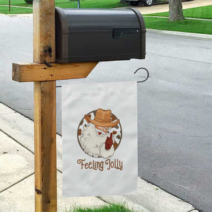 Black Cowboy Santa Christmas Garden Flag Feeling Jolly TS14 Print Your Wear