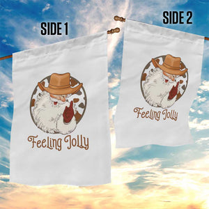 Black Cowboy Santa Christmas Garden Flag Feeling Jolly TS14 Print Your Wear