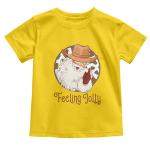Black Cowboy Santa Christmas Toddler T Shirt Feeling Jolly TS14 Daisy Print Your Wear