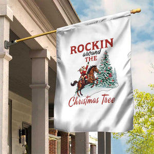 Cowboy Santa Western Christmas Garden Flag Rockin Around The Xmas Tree TS14 Print Your Wear