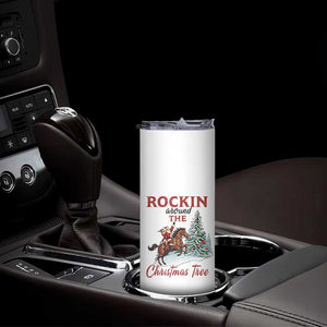 Cowboy Santa Western Christmas Skinny Tumbler Rockin Around The Xmas Tree TS14 Print Your Wear