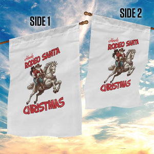 Black Cowboy Santa Christmas Garden Flag African American Western - Print Your Wear