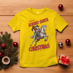 Black Cowboy Santa Christmas T Shirt African American Western - Print Your Wear
