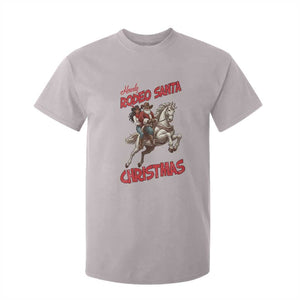 Black Cowboy Santa Christmas T Shirt For Kid African American Western TS14 Ice Gray Print Your Wear