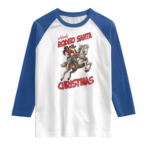 Black Cowboy Santa Christmas Raglan Shirt African American Western TS14 White Royal Print Your Wear
