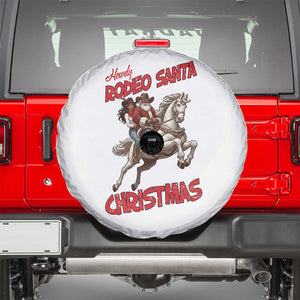 Black Cowboy Santa Christmas Spare Tire Cover African American Western TS14 White Print Your Wear