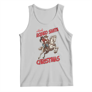 Black Cowboy Santa Christmas Tank Top African American Western TS14 Ash Print Your Wear