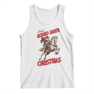 Black Cowboy Santa Christmas Tank Top African American Western TS14 White Print Your Wear