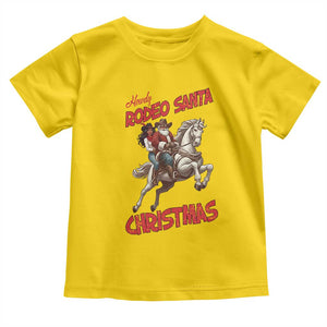 Black Cowboy Santa Christmas Toddler T Shirt African American Western - Print Your Wear