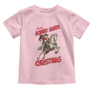 Black Cowboy Santa Christmas Toddler T Shirt African American Western TS14 Light Pink Print Your Wear