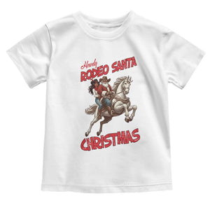 Black Cowboy Santa Christmas Toddler T Shirt African American Western - Print Your Wear