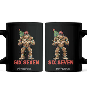 67 Six Seven Coffee Mug Funny Bigfoot Trump Support Christmas TS14 Black Print Your Wear
