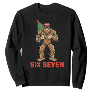 67 Six Seven Sweatshirt Funny Bigfoot Trump Support Christmas TS14 Black Print Your Wear