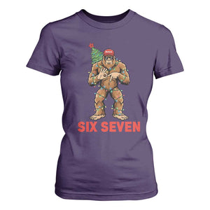 67 Six Seven T Shirt For Women Funny Bigfoot Trump Support Christmas TS14 Purple Print Your Wear