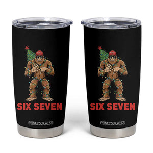 67 Six Seven Tumbler Cup Funny Bigfoot Trump Support Christmas TS14 Black Print Your Wear