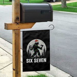 67 Six Seven Garden Flag Funny Bigfoot Christmas Sasquatch Moon TS14 Print Your Wear