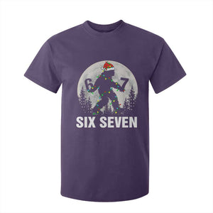 67 Six Seven T Shirt For Kid Funny Bigfoot Christmas Sasquatch Moon TS14 Purple Print Your Wear