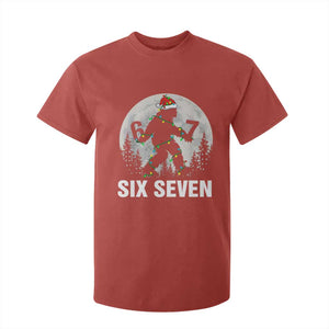 67 Six Seven T Shirt For Kid Funny Bigfoot Christmas Sasquatch Moon TS14 Red Print Your Wear