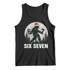 67 Six Seven Tank Top Funny Bigfoot Christmas Sasquatch Moon TS14 Black Print Your Wear