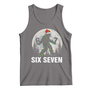 67 Six Seven Tank Top Funny Bigfoot Christmas Sasquatch Moon TS14 Deep Heather Print Your Wear