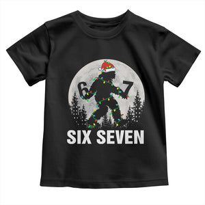 67 Six Seven Toddler T Shirt Funny Bigfoot Christmas Sasquatch Moon TS14 Black Print Your Wear