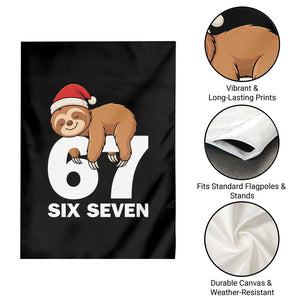 67 Six Seven Garden Flag Funny Sloth Christmas TS14 Print Your Wear