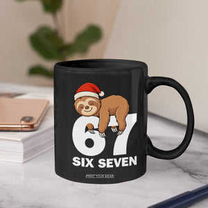 67 Six Seven Coffee Mug Funny Sloth Christmas TS14 Print Your Wear