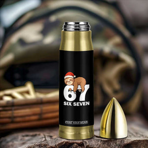 67 Six Seven Bullet Tumbler Funny Sloth Christmas TS14 Print Your Wear