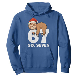 67 Six Seven Hoodie Funny Sloth Christmas TS14 Royal Blue Print Your Wear