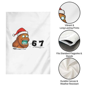 67 Six Seven Garden Flag Funny Bigfoot Christmas TS14 Print Your Wear