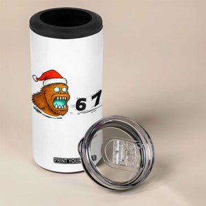 67 Six Seven 4 in 1 Can Cooler Tumbler Funny Bigfoot Christmas TS14 Print Your Wear