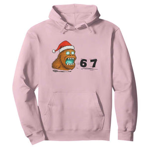 67 Six Seven Hoodie Funny Bigfoot Christmas TS14 Light Pink Print Your Wear