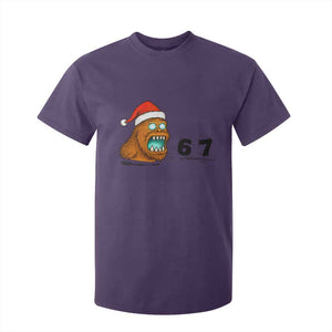 67 Six Seven T Shirt For Kid Funny Bigfoot Christmas TS14 Purple Print Your Wear