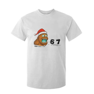 67 Six Seven T Shirt For Kid Funny Bigfoot Christmas TS14 White Print Your Wear