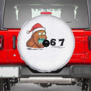 67 Six Seven Spare Tire Cover Funny Bigfoot Christmas TS14 White Print Your Wear