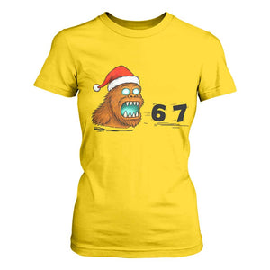 67 Six Seven T Shirt For Women Funny Bigfoot Christmas TS14 Daisy Print Your Wear