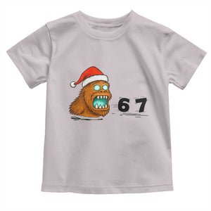67 Six Seven Toddler T Shirt Funny Bigfoot Christmas TS14 Ice Gray Print Your Wear